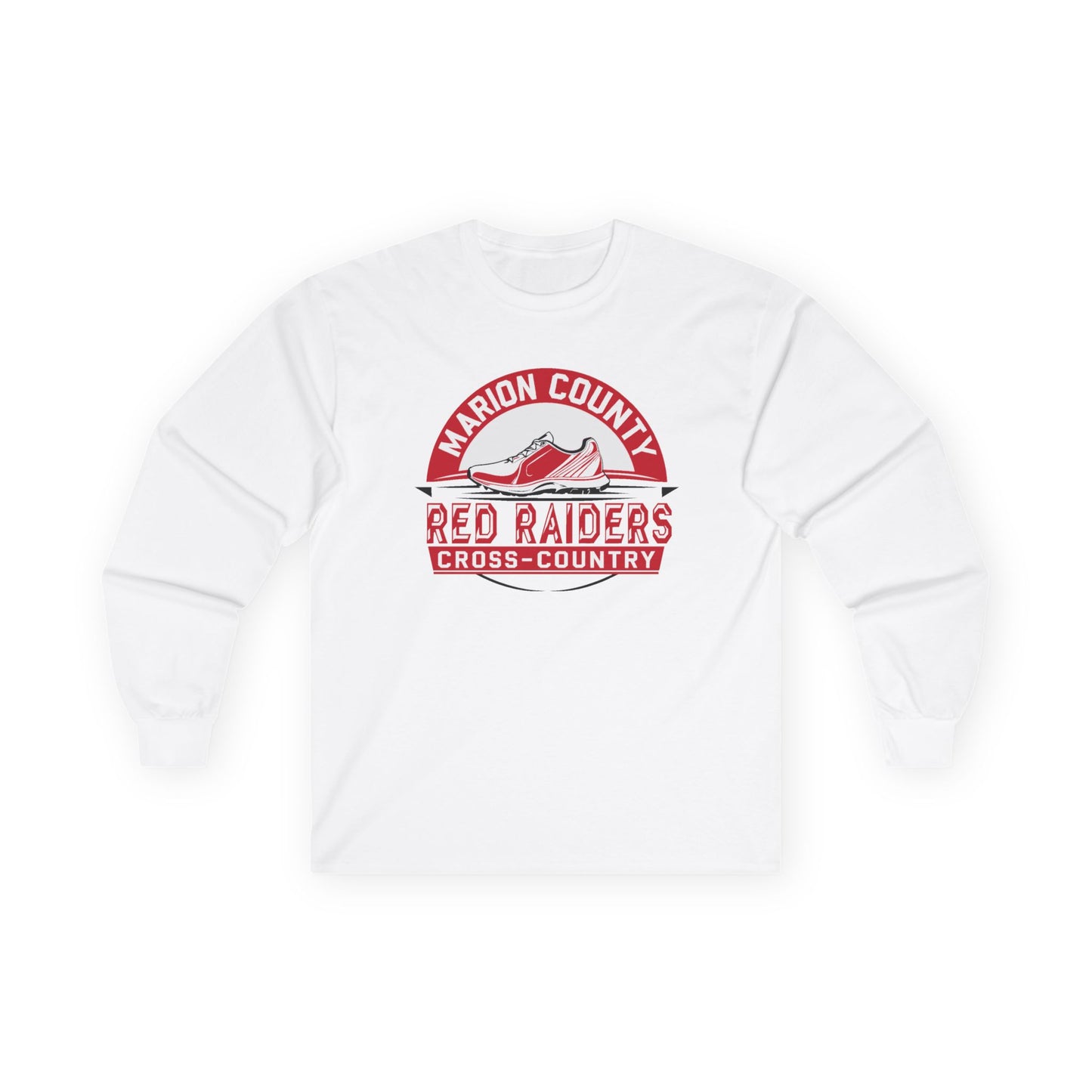 Adult Long Sleeve Tee \ Marion County Red Raiders Cross-Country \ MCCC1