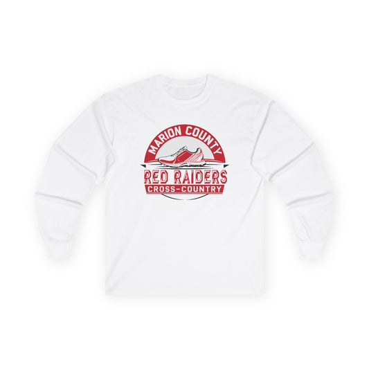 Adult Long Sleeve Tee \ Marion County Red Raiders Cross-Country \ MCCC1