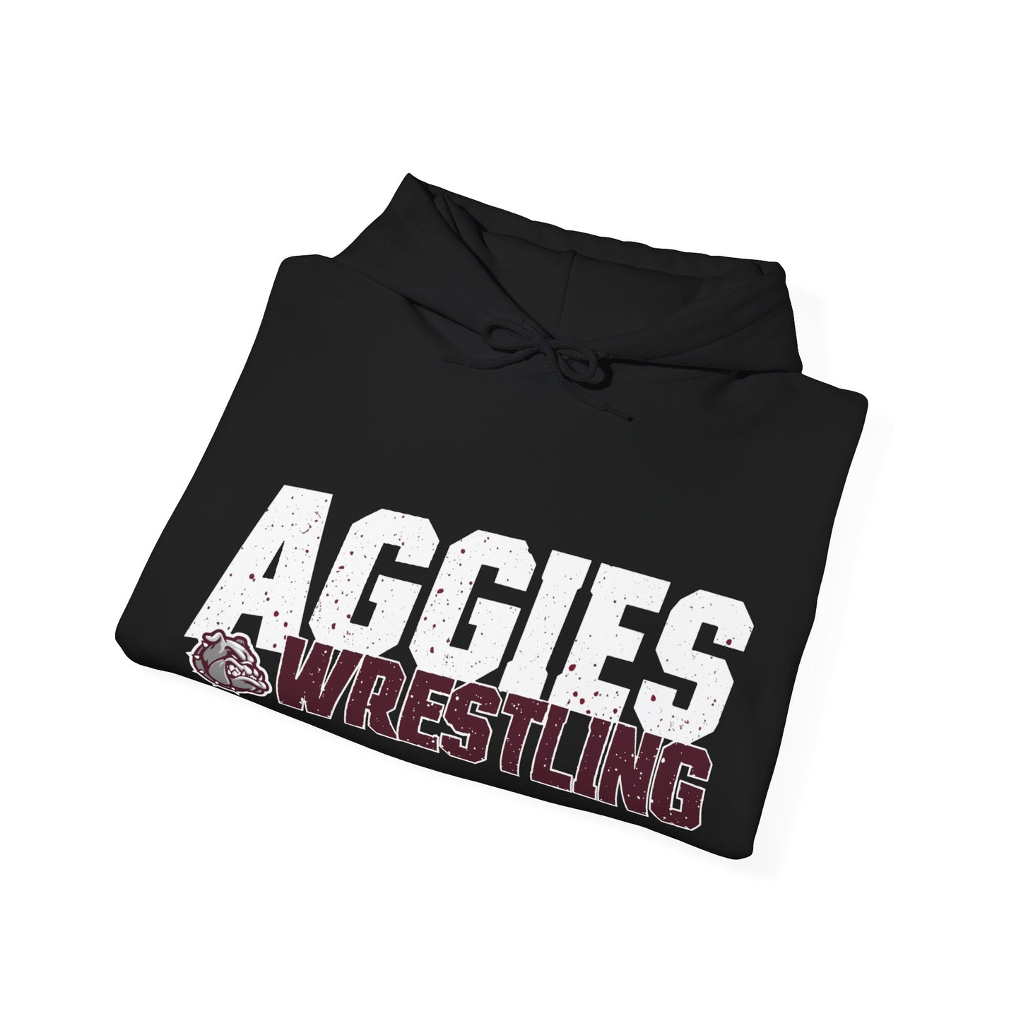 Adult Hoodie Sweatshirt \ Hamilton Aggies Wrestling \ HAW3