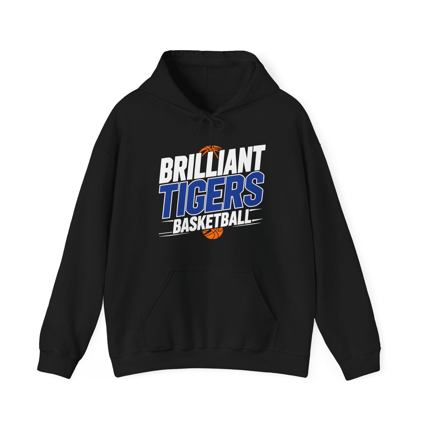 Adult Hoodie Sweatshirt \ Brilliant Tigers Basketball \ BTBK1