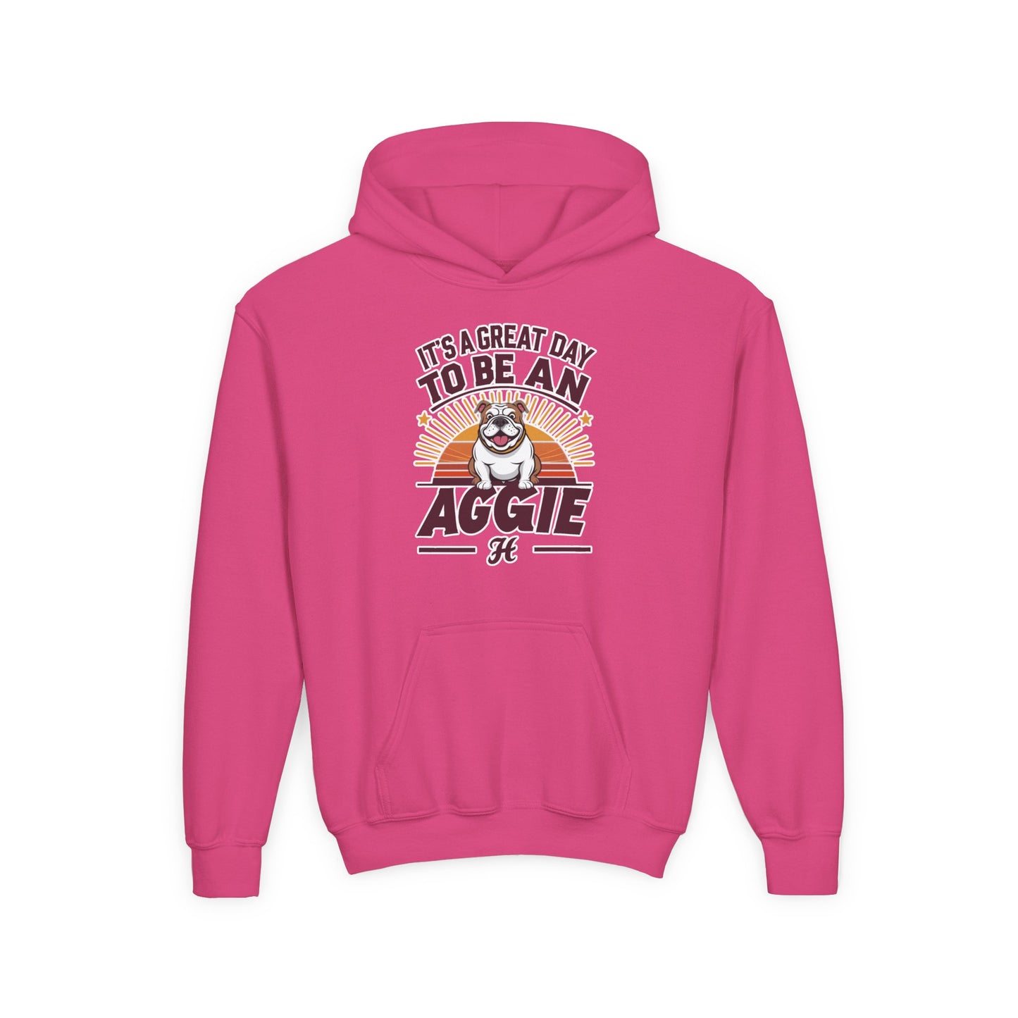Youth Hoodie Sweatshirt \ It's a Great Day to be an Aggie! \ GDA2