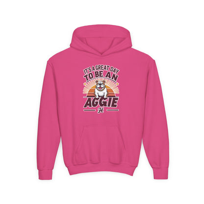 Youth Hoodie Sweatshirt \ It's a Great Day to be an Aggie! \ GDA2
