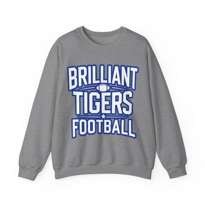 Adult Crewneck Sweatshirt \ Brilliant Tigers Football \ BTF1