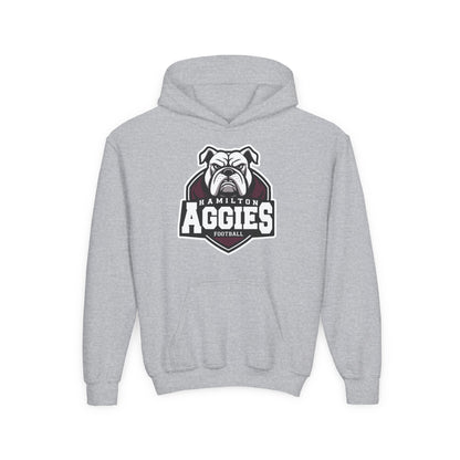 Youth Hoodie Sweatshirt \ Hamilton Aggies Football \ HAF2