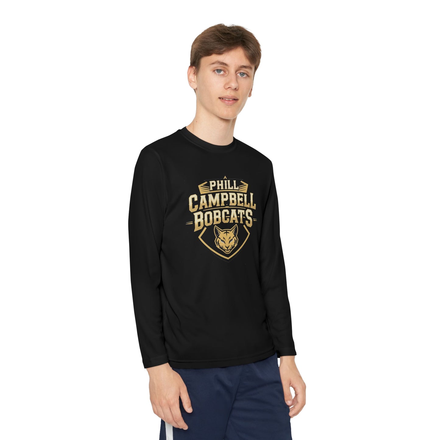 Youth Long Sleeve Tee \ Phill Campbell Bobcats \ PCB1