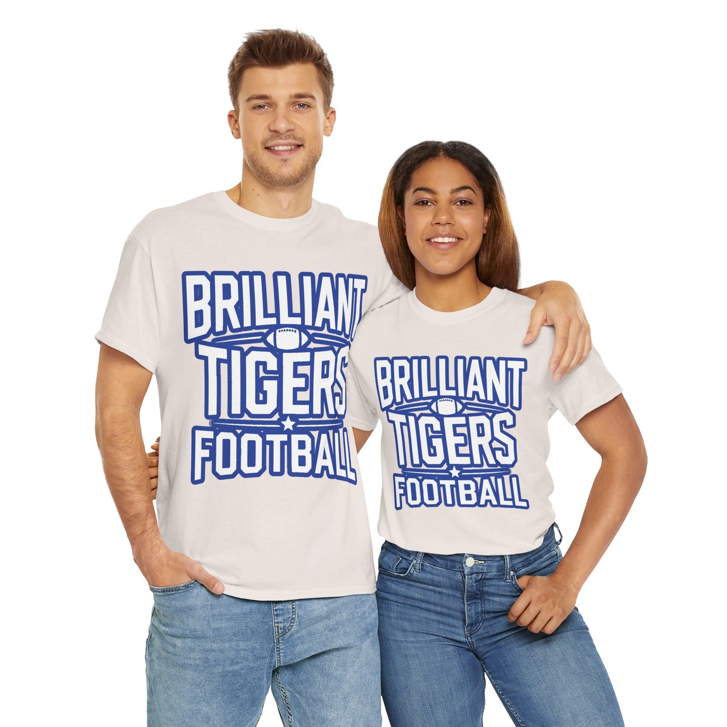 Adult Tee \ Brilliant Tigers Football \ BTF1