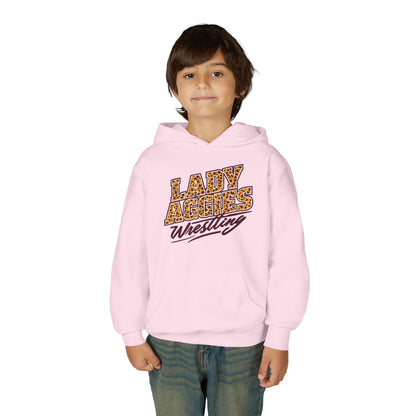 Youth Hoodie Sweatshirt \ Hamilton Aggies Wrestling \ HAWG3