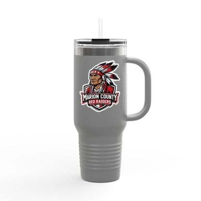 40oz Insulated Tumbler \ Marion County Red Raiders \ MC2