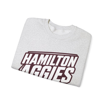 Adult Crewneck Sweatshirt \ Hamilton Aggies Basketball \ HABB2