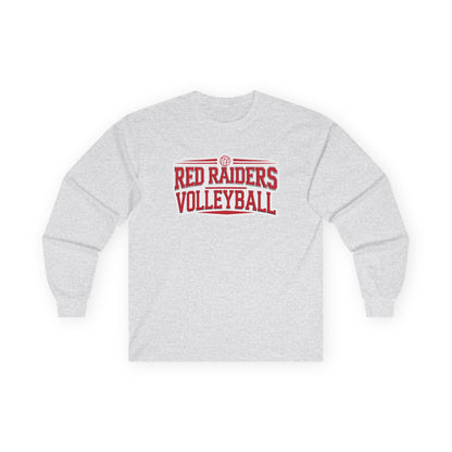 Adult Long Sleeve Tee \ Marion County Red Raiders Volleyball \ MCV2