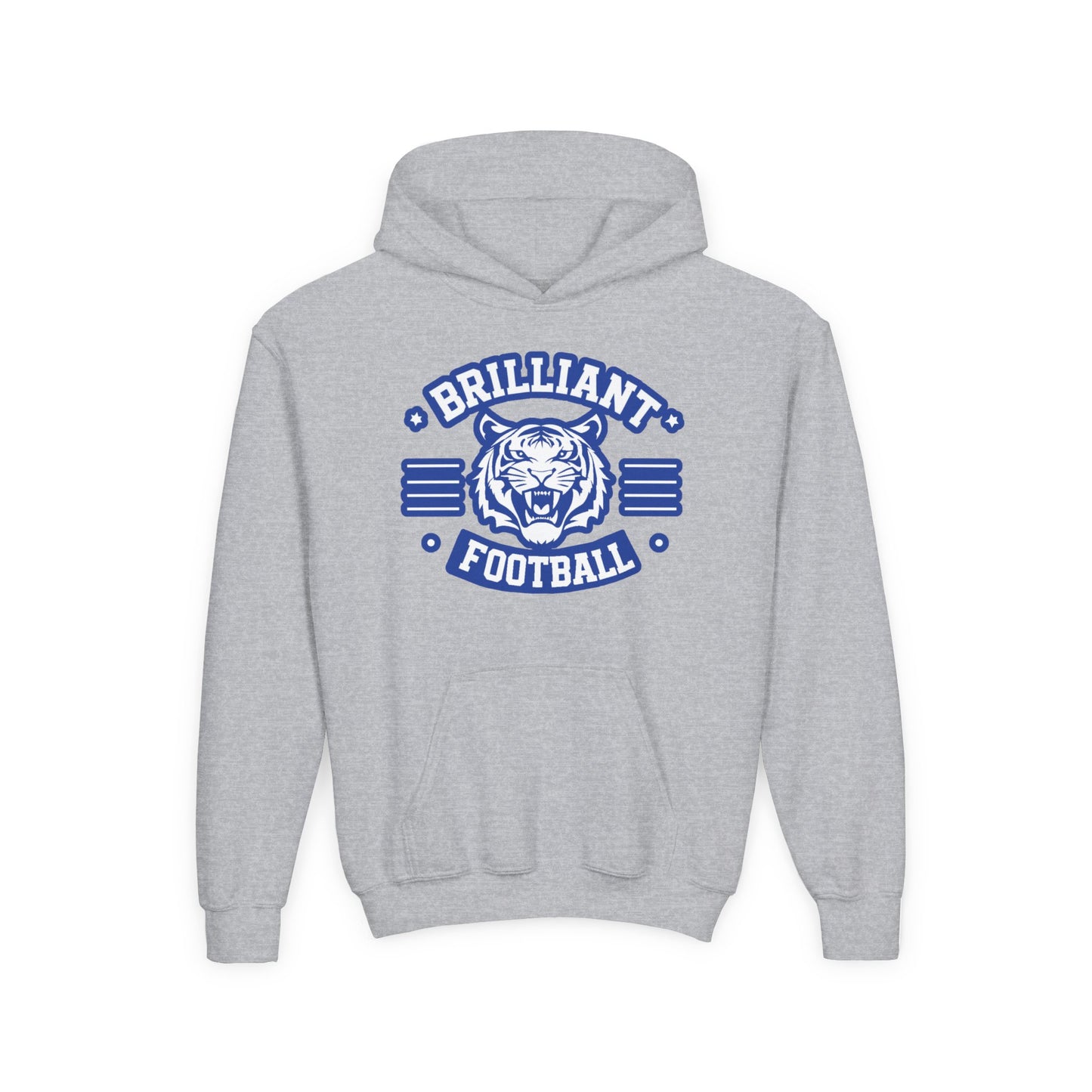 Youth Hoodie Sweatshirt \ Brilliant Tigers Football \ BTF2