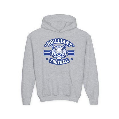 Youth Hoodie Sweatshirt \ Brilliant Tigers Football \ BTF2