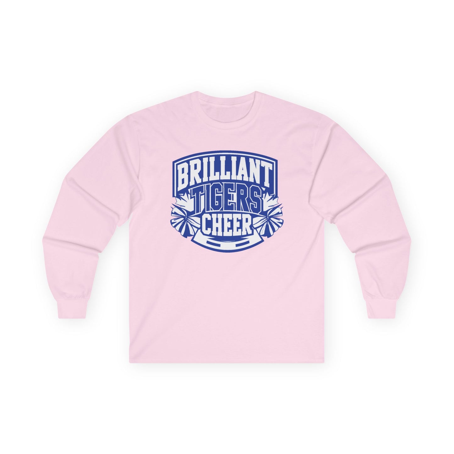 Adult Long Sleeve Tee \ Brilliant Tigers Cheer \ BTC1