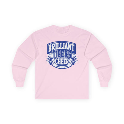 Adult Long Sleeve Tee \ Brilliant Tigers Cheer \ BTC1