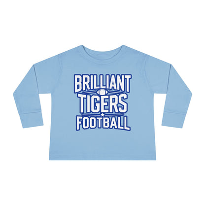 Toddler Long Sleeve Tee \ Brilliant Tigers Football \ BTF1
