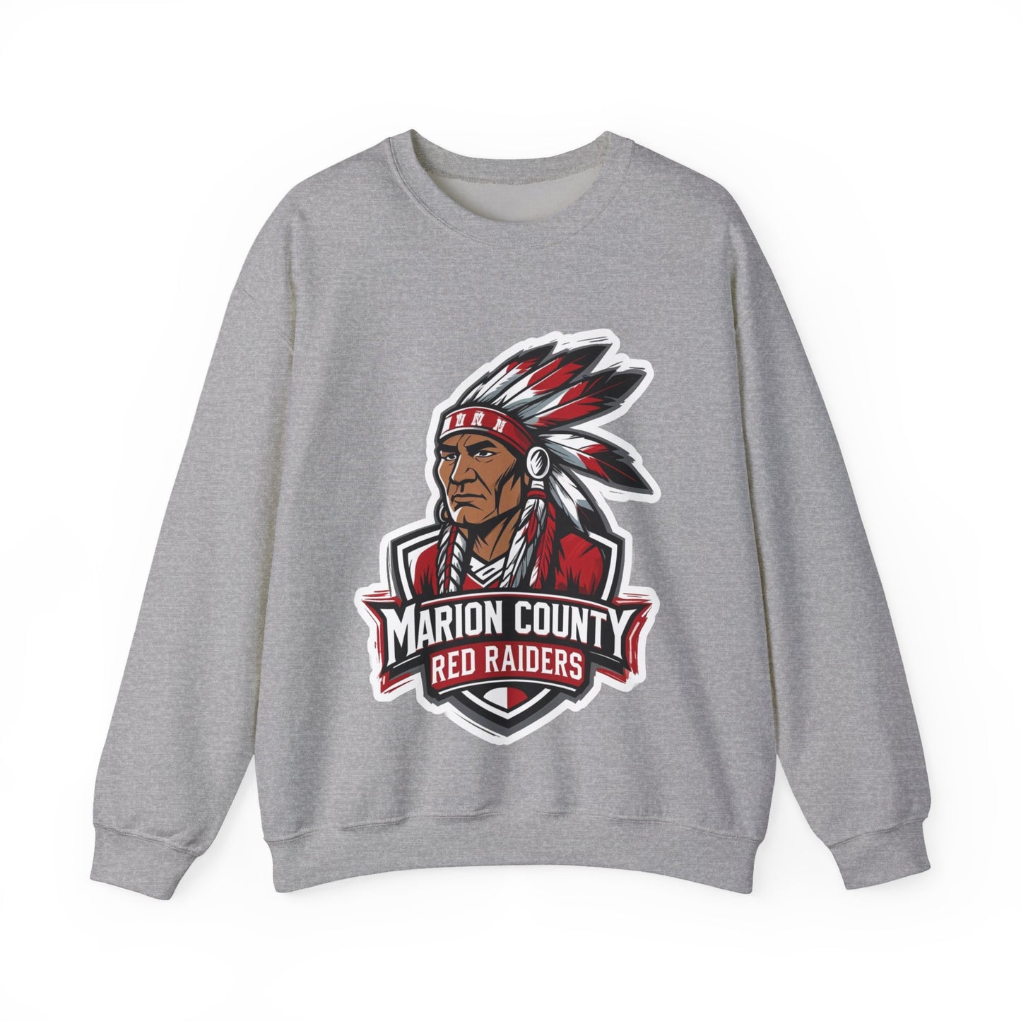 Adult Crewneck Sweatshirt \ Marion County Red Raiders \ MC2