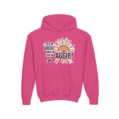 Youth Hoodie Sweatshirt \ It's a Great Day to be an Aggie! \ GDA1