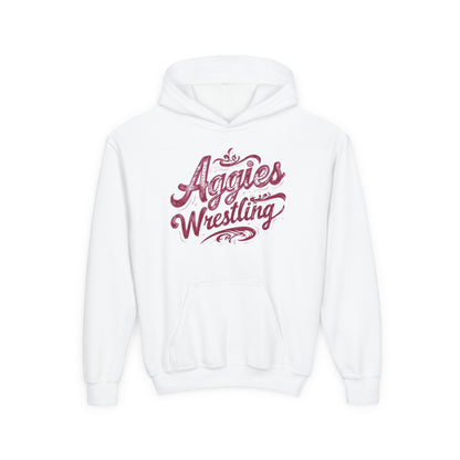 Youth Hoodie Sweatshirt \ Hamilton Aggies Wrestling \ HAWG2
