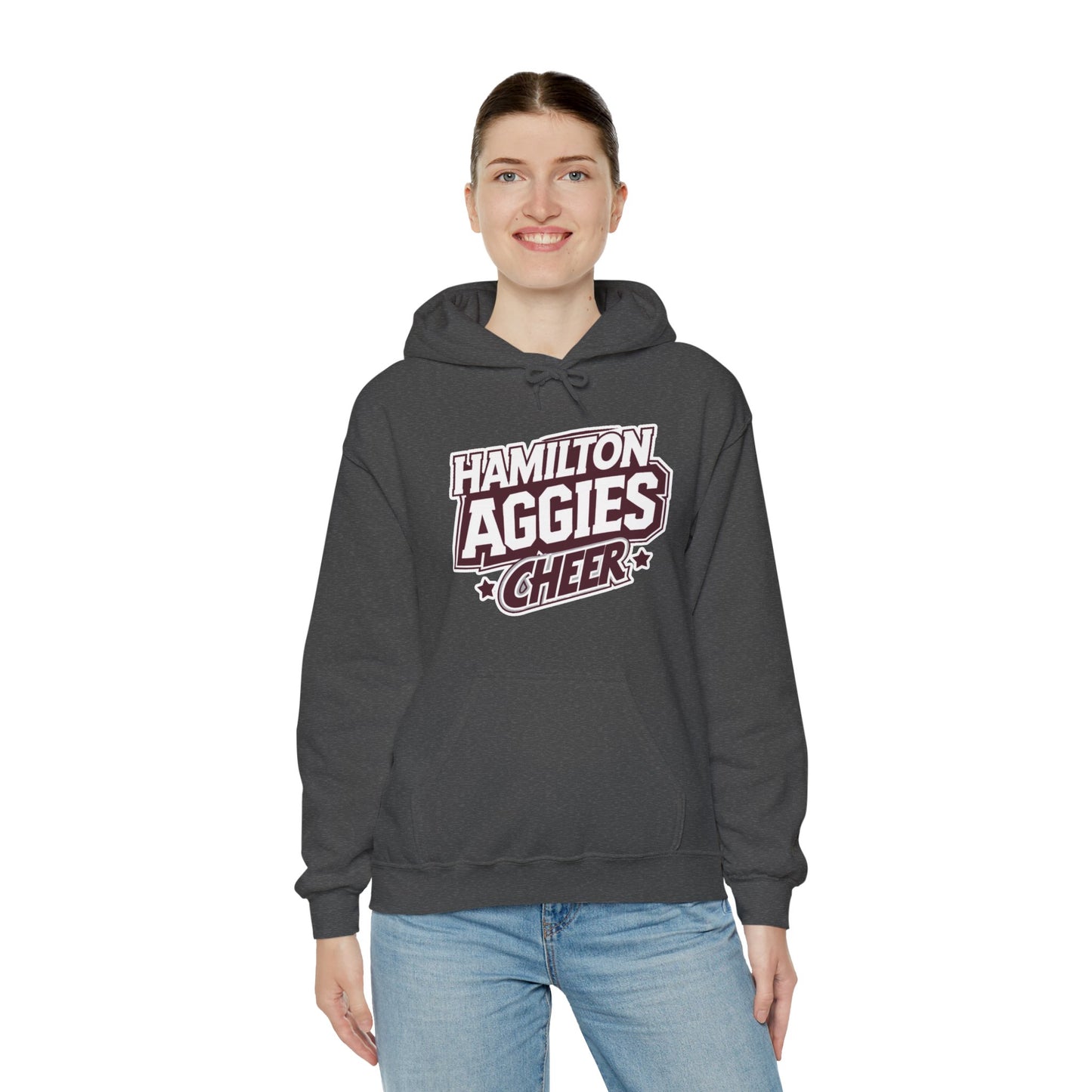 Adult Hoodie Sweatshirt \ Hamilton Aggies Cheer \ HAC1