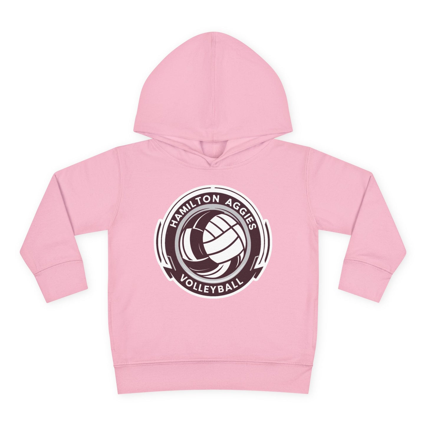 Toddler Hoodie Sweatshirt \ Hamilton Aggies Volleyball \ HAV1
