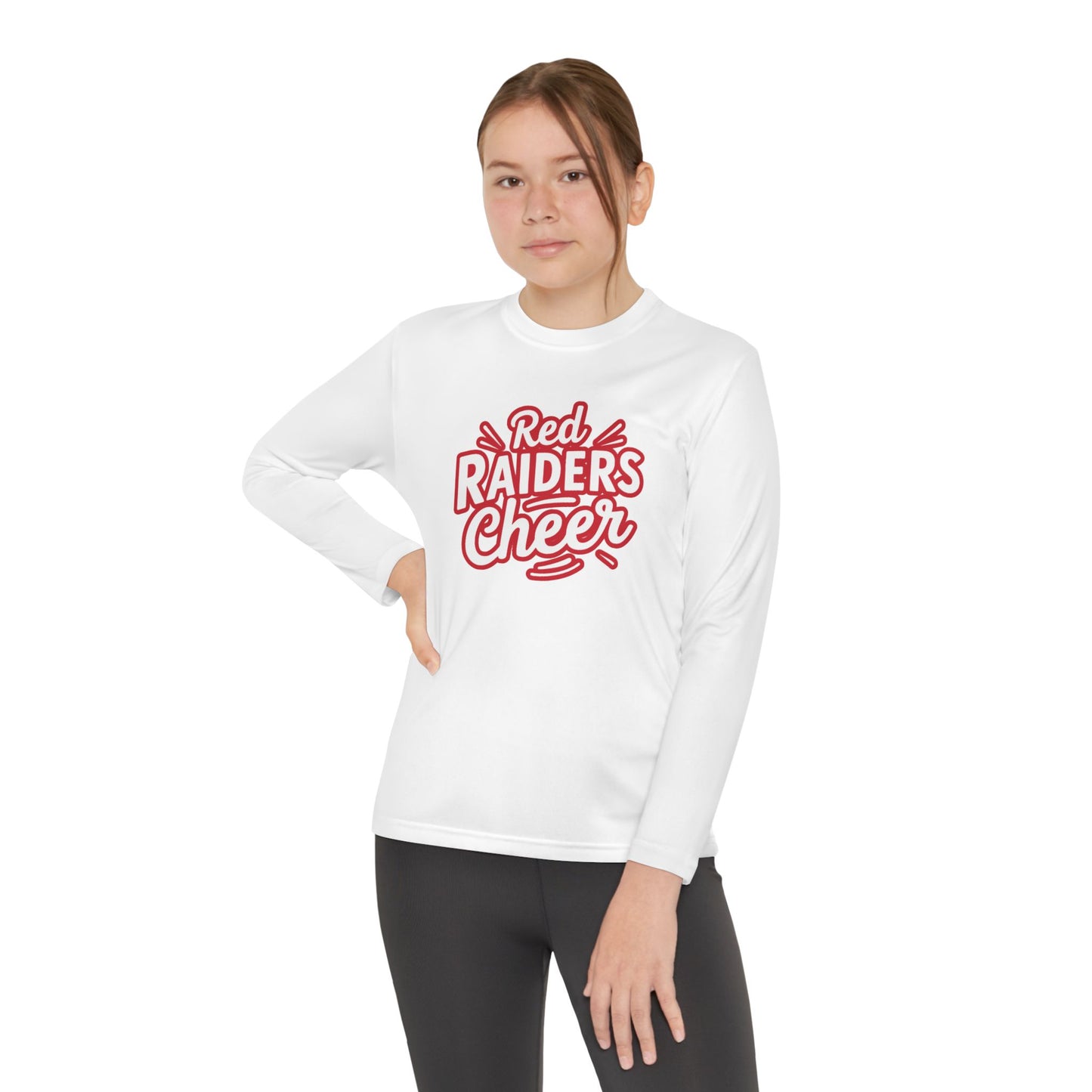 Youth Long Sleeve Tee \ Marion County Red Raiders Cheer \ MCC1