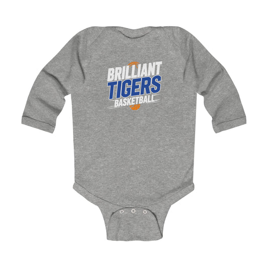 Long Sleeve Baby Bodysuit \ Brilliant Tigers Basketball \ BTBK1