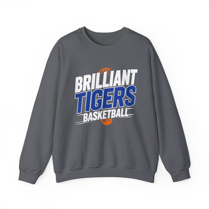Adult Crewneck Sweatshirt \ Brilliant Tigers Basketball \ BTBK1