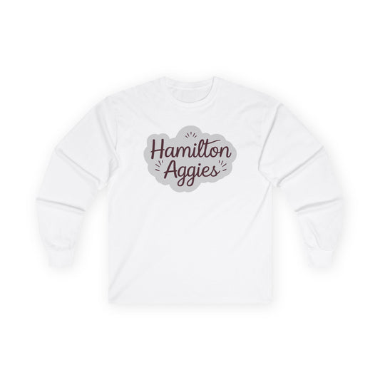 Adult Long Sleeve Tee \ Hamilton Aggies \ HAG1