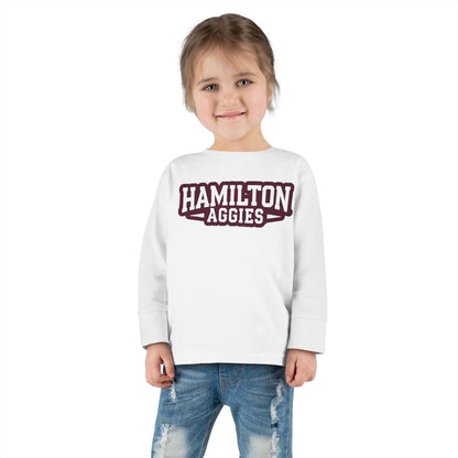 Toddler Long Sleeve Tee \ Hamilton Aggies \ HA3