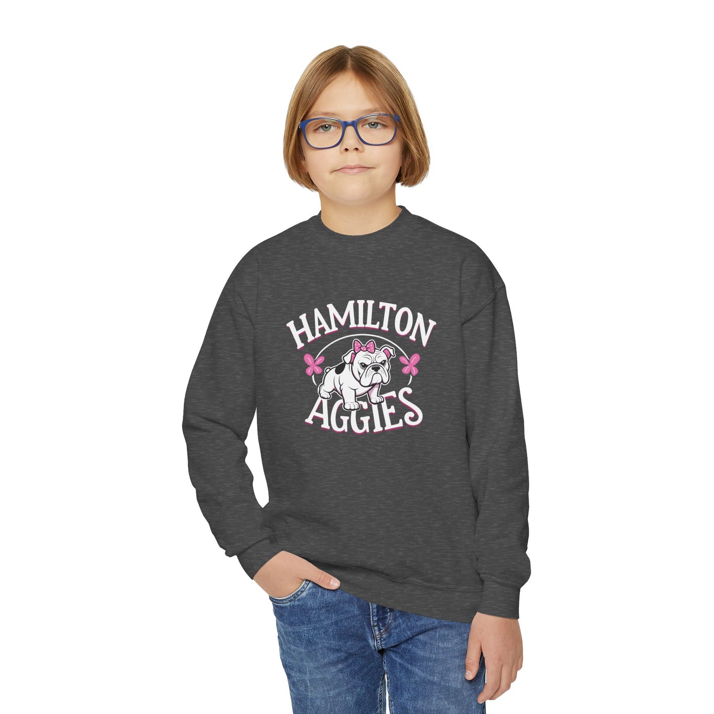 Youth Crewneck Sweatshirt \ Hamilton Aggies \ HAG4