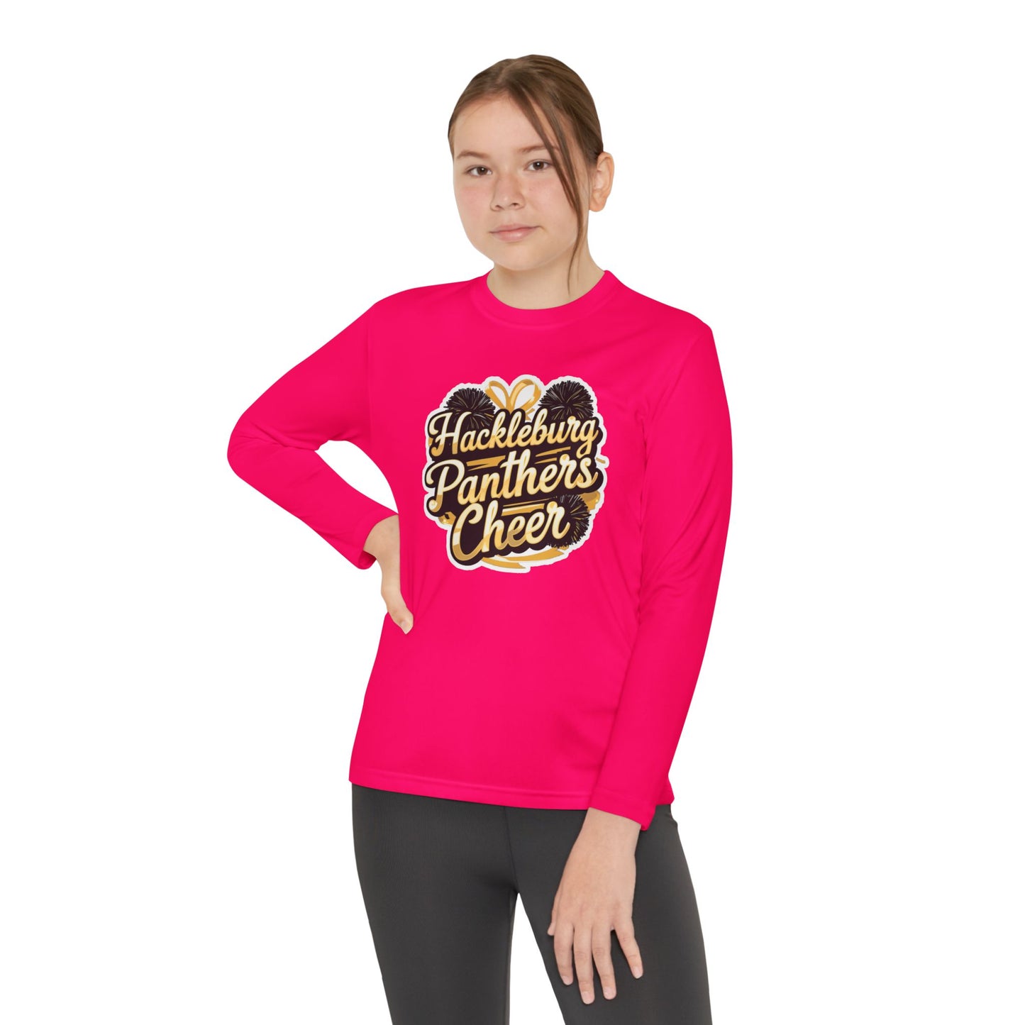 Youth Long Sleeve Tee \ Hackleburg Panthers Cheer \ HPC2