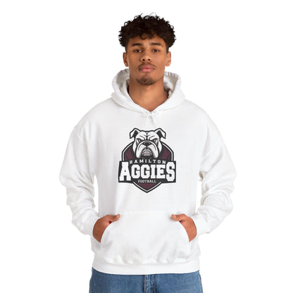 Adult Hoodie Sweatshirt \ Hamilton Aggies Football \ HAF2