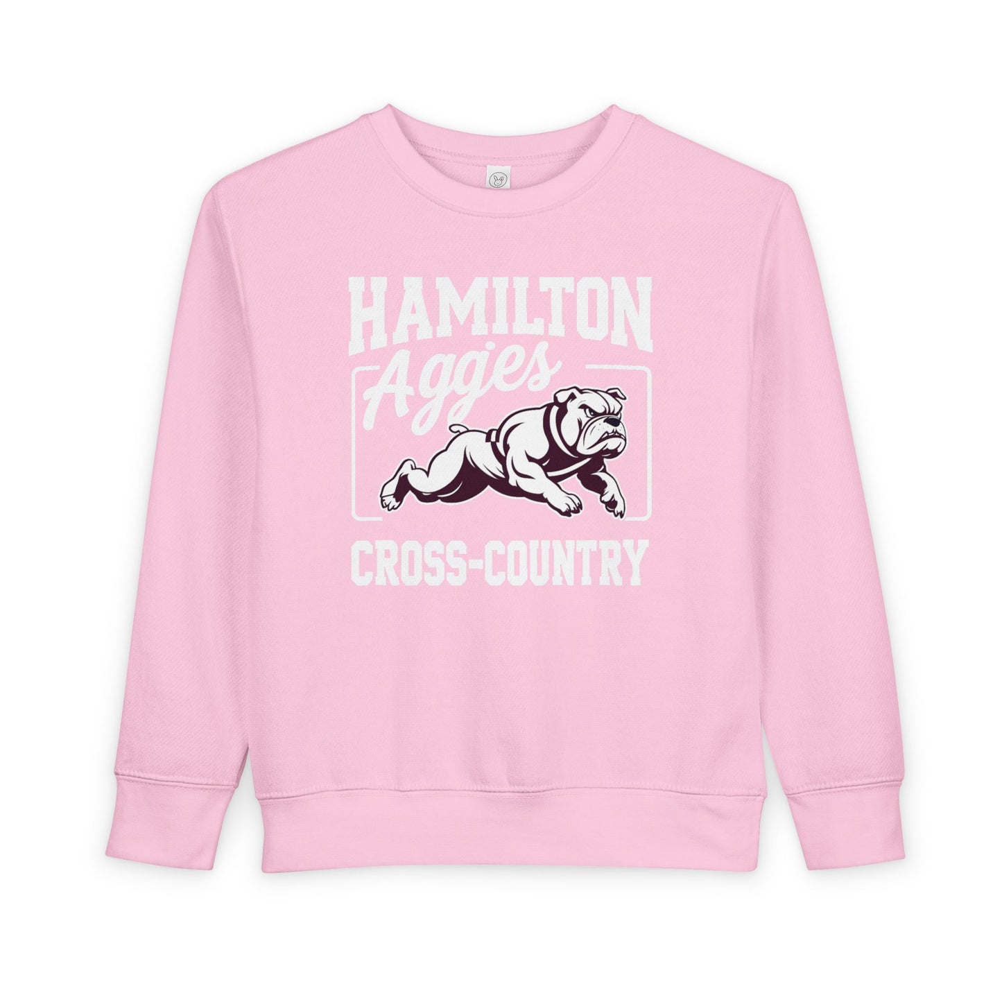 Toddler Crewneck Sweatshirt \ Hamilton Aggies Cross-Country \ HCC2