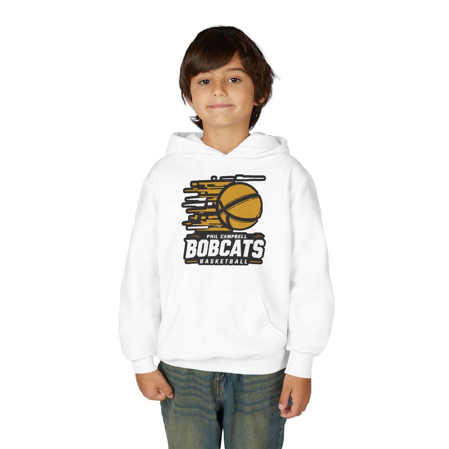 Youth Hoodie Sweatshirt \ Phil Campbell Bobcats Basketball \ PCBBK2