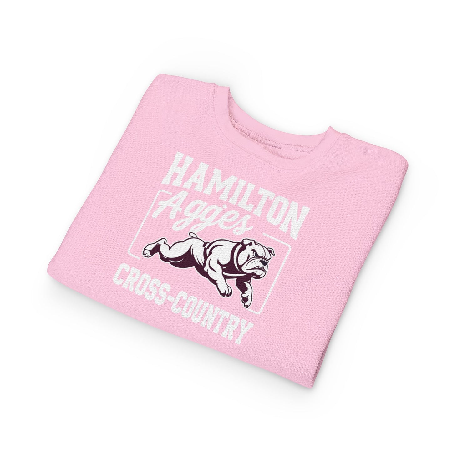 Toddler Crewneck Sweatshirt \ Hamilton Aggies Cross-Country \ HCC2