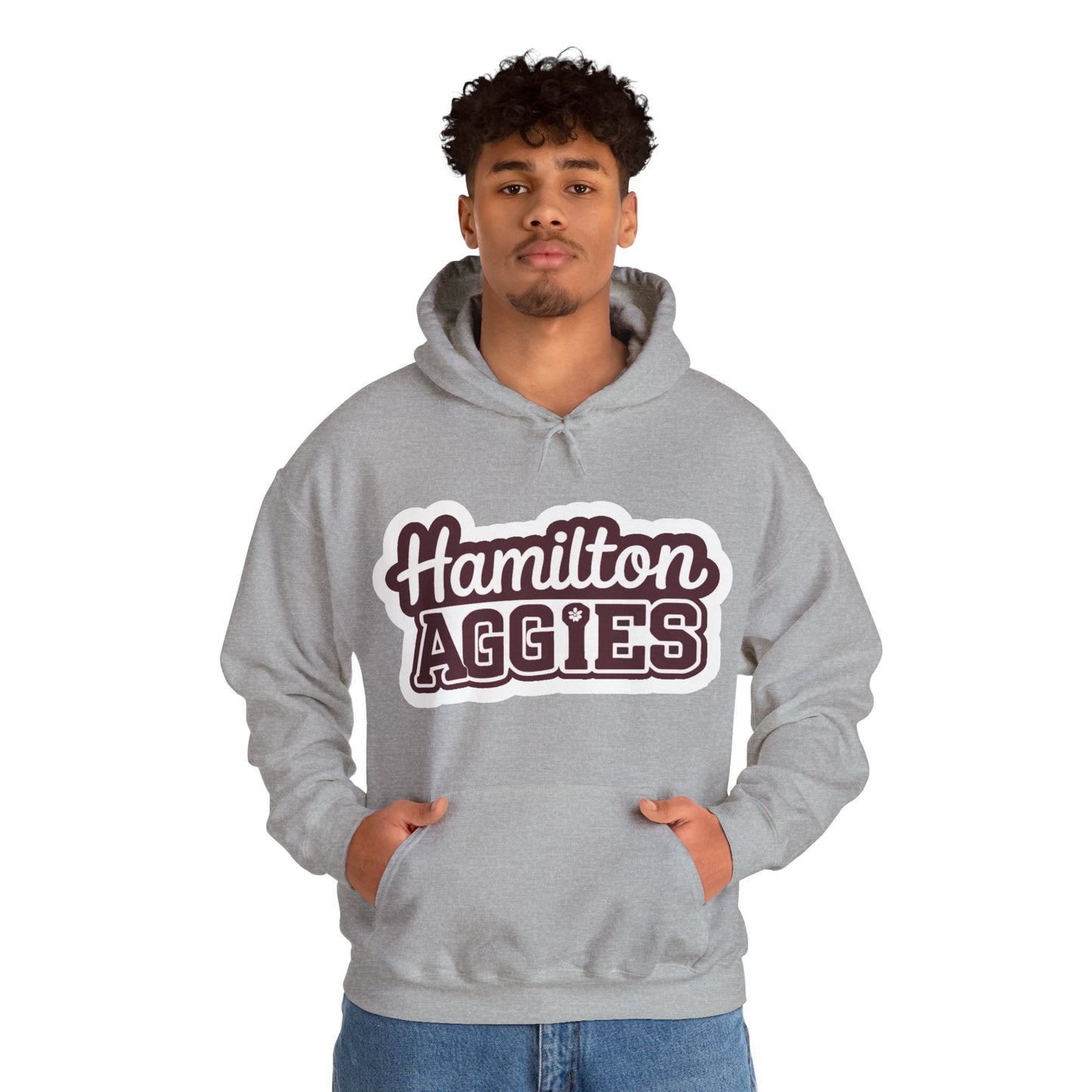 Adult Hoodie Sweatshirt \ Hamilton Aggies \ HAG2