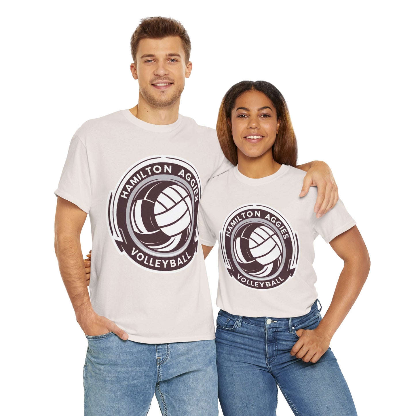 Adult Tee \ Hamilton Aggies Volleyball \ HAV1