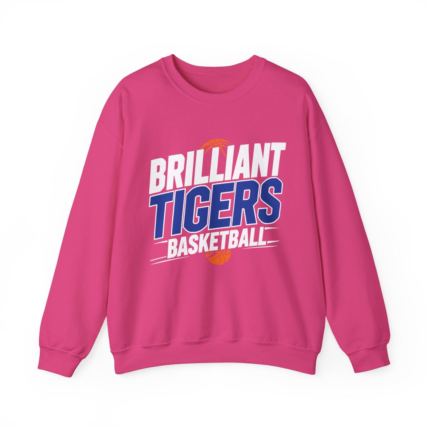 Adult Crewneck Sweatshirt \ Brilliant Tigers Basketball \ BTBK1