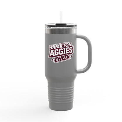 40oz Insulated Tumbler \ Hamilton Aggies Cheer \ HAC1