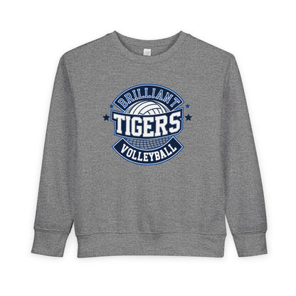 Toddler Hoodie Sweatshirt \ Brilliant Tigers Volleyball \ BTV1