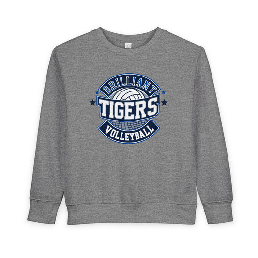Toddler Hoodie Sweatshirt \ Brilliant Tigers Volleyball \ BTV1