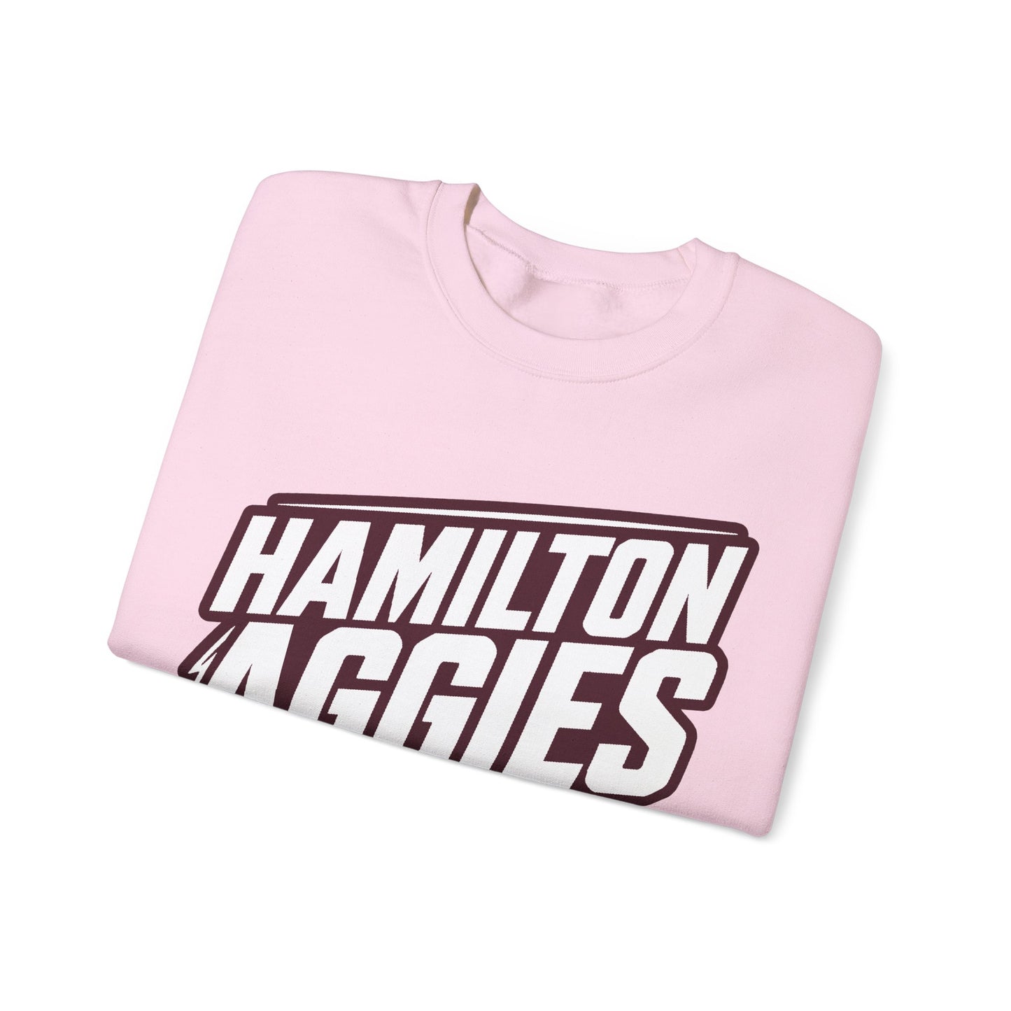 Adult Crewneck Sweatshirt \ Hamilton Aggies Basketball \ HABB2