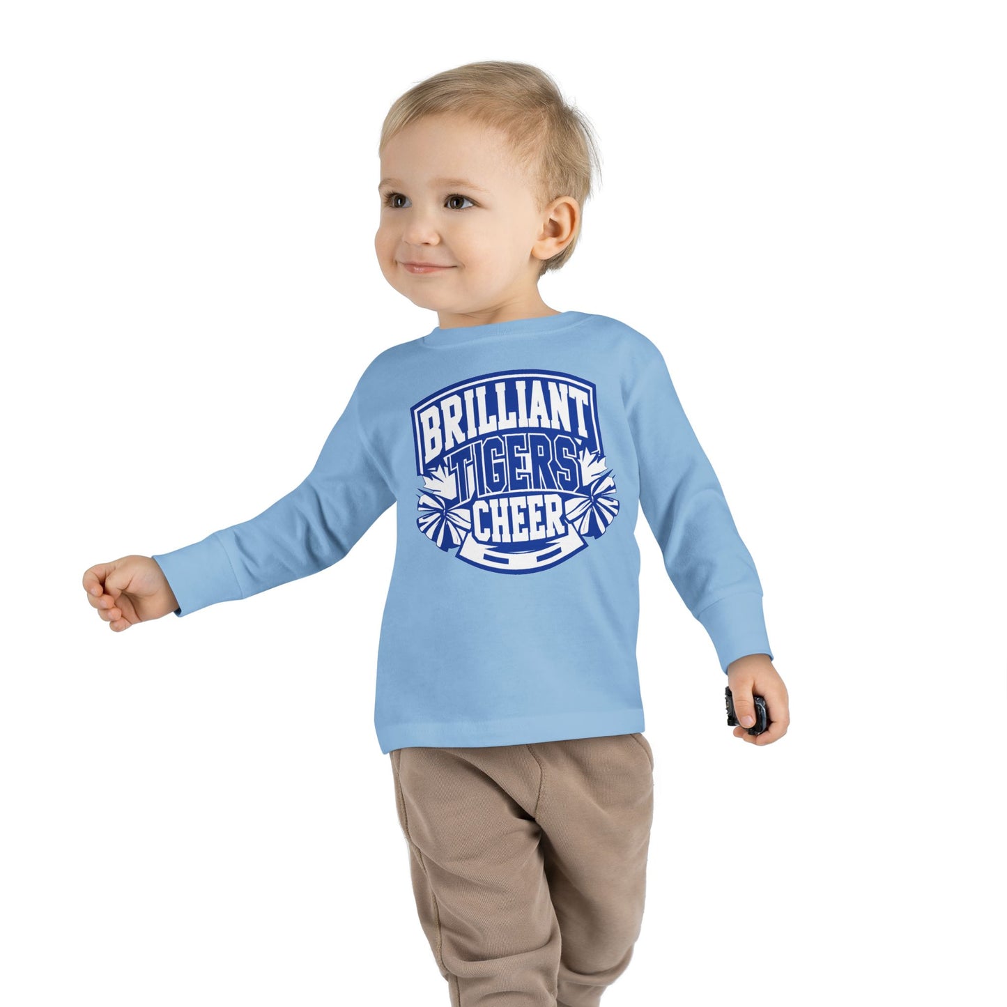 Toddler Long Sleeve Tee \ Brilliant Tigers Cheer \ BTC1