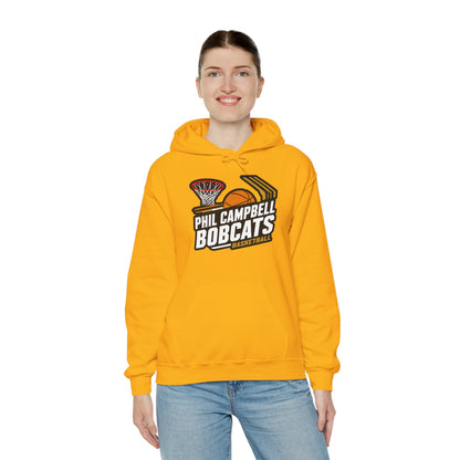 Adult Hoodie Sweatshirt \ Phil Campbell Bobcats Basketball \ PCBBK1
