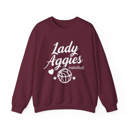 Adult Crewneck Sweatshirt \ Hamilton Aggies Basketball \ HABBG2