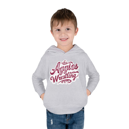 Toddler Hoodie Sweatshirt \ Hamilton Aggies Wrestling \ HAWG2