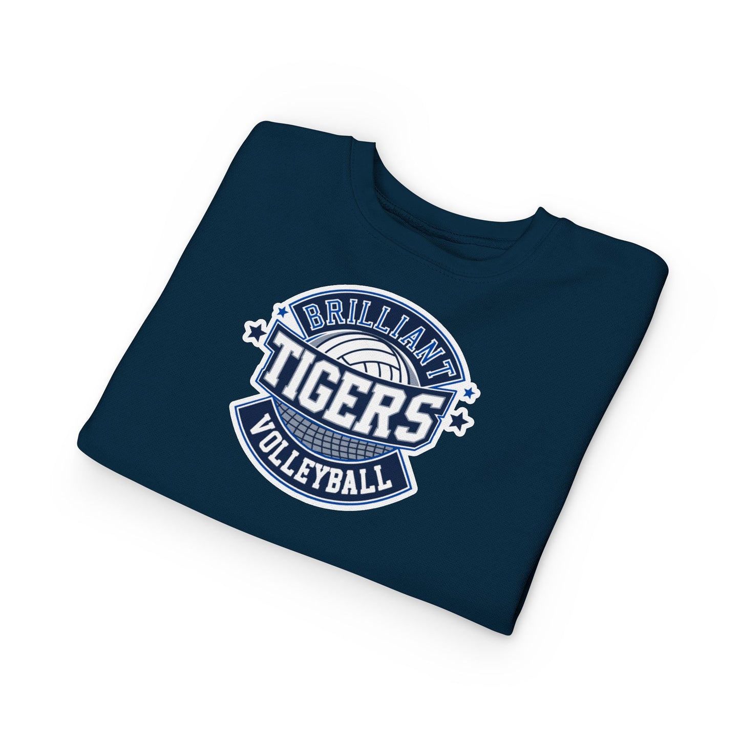 Toddler Hoodie Sweatshirt \ Brilliant Tigers Volleyball \ BTV1