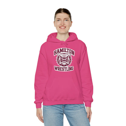 Adult Hoodie Sweatshirt \ Hamilton Aggies Wrestling \ HAW2