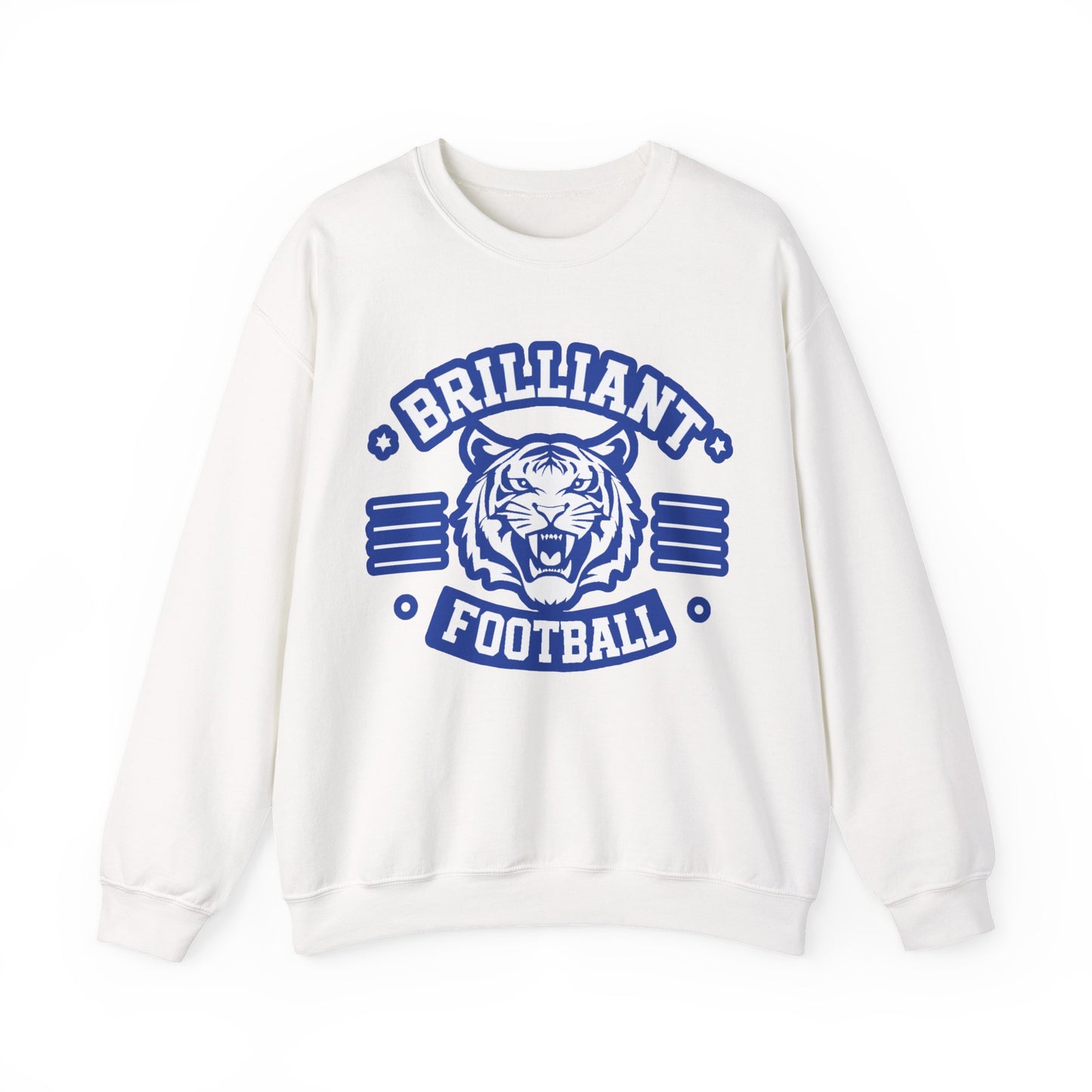 Adult Crewneck Sweatshirt \ Brilliant Tigers Football \ BTF2