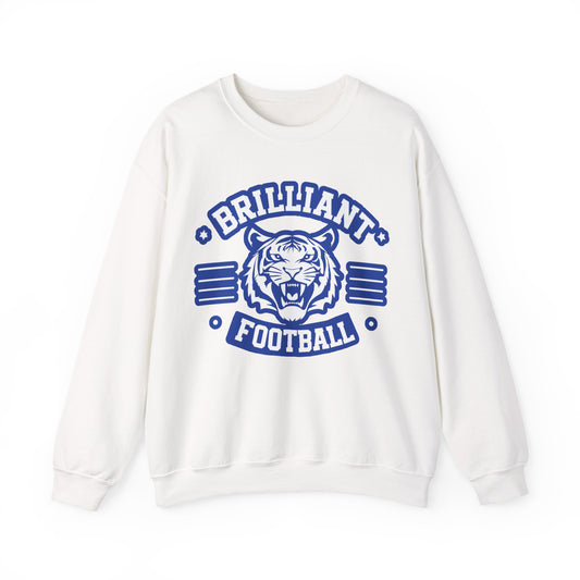 Adult Crewneck Sweatshirt \ Brilliant Tigers Football \ BTF2